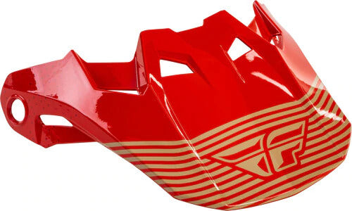 FLY Formula Cc Primary Helmet Peak - Red/Khaki - Medium/Large