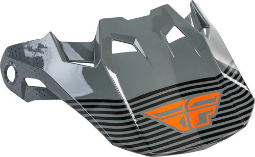 FLY Formula Cc Primary Helmet Peak -Grey/Orange - Yl/Small
