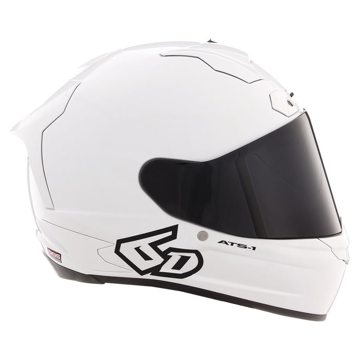 6D ATS-1R Helmet - Solid Gloss White/MD