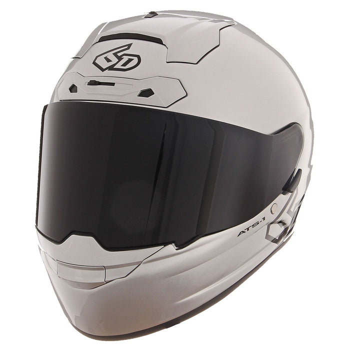 6D ATS-1R Helmet - Solid Gloss Silver/Md