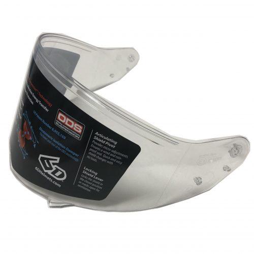 6D ATS-1 Helmet Visor - Clear (Anti-Fog Anti-Scratch Not Drilled)
