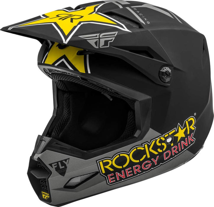 FLY Kinetic Helmet - Rockstar Black/Gold/Xs