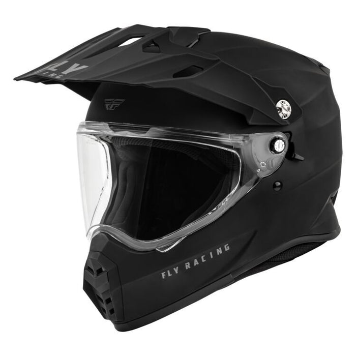 Fly Racing Trekker Motorcycle Helmet - Matte Black/Small