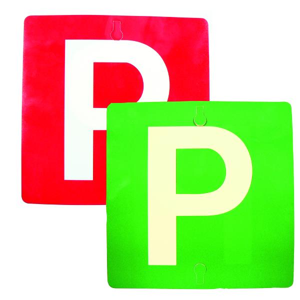 P&P Plates Reversable Red & Green 1 Pair