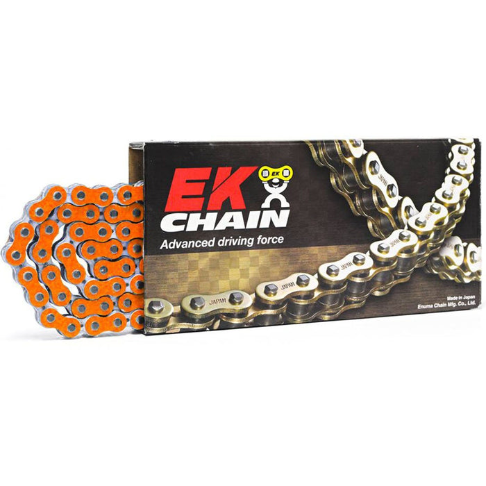 EK Chain EK 525 NX-Ring Super H/Duty Orange Chain 124L