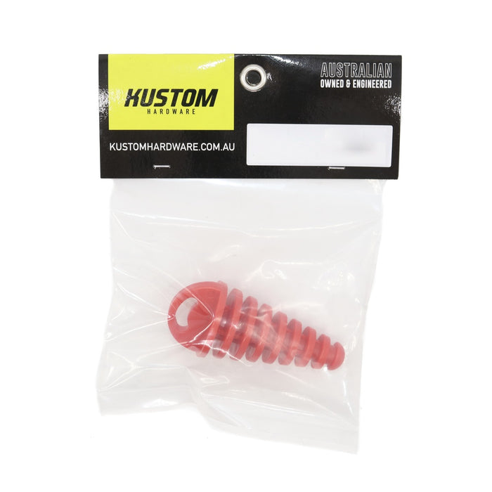 Kustom Hardware Exhaust Plug Rubber Red - 35mm