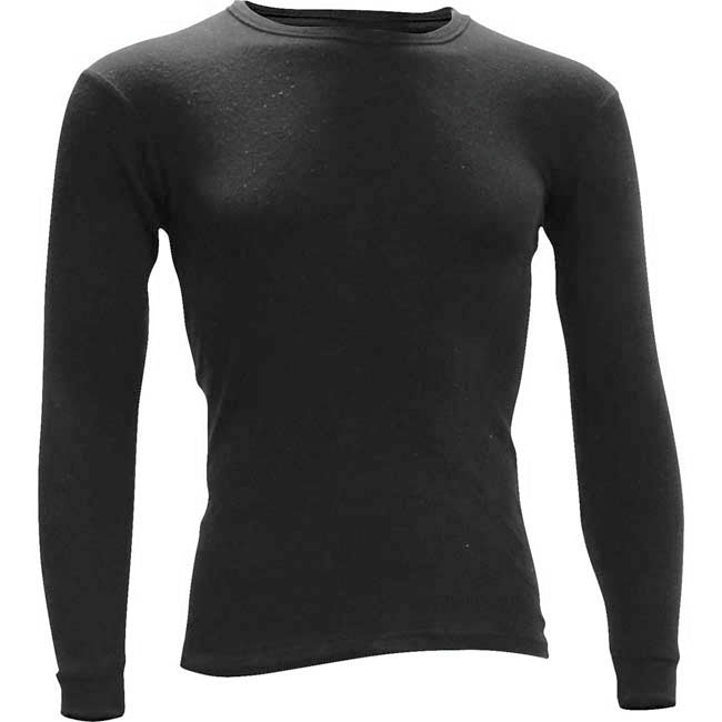 Thermal Merino Wool Shirt Black/Extra Large