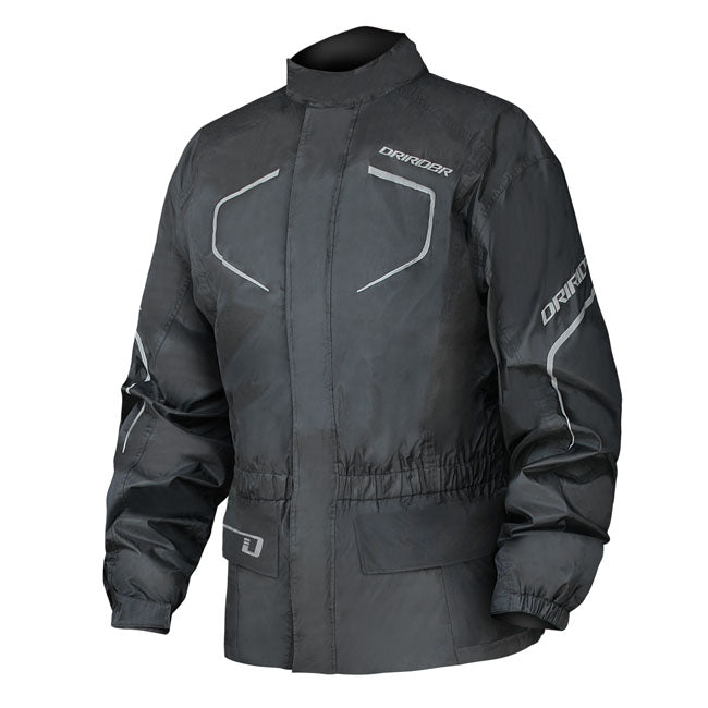 Dririder Thunderwear 2 Motorcycle Rainwear Jacket - Black XS