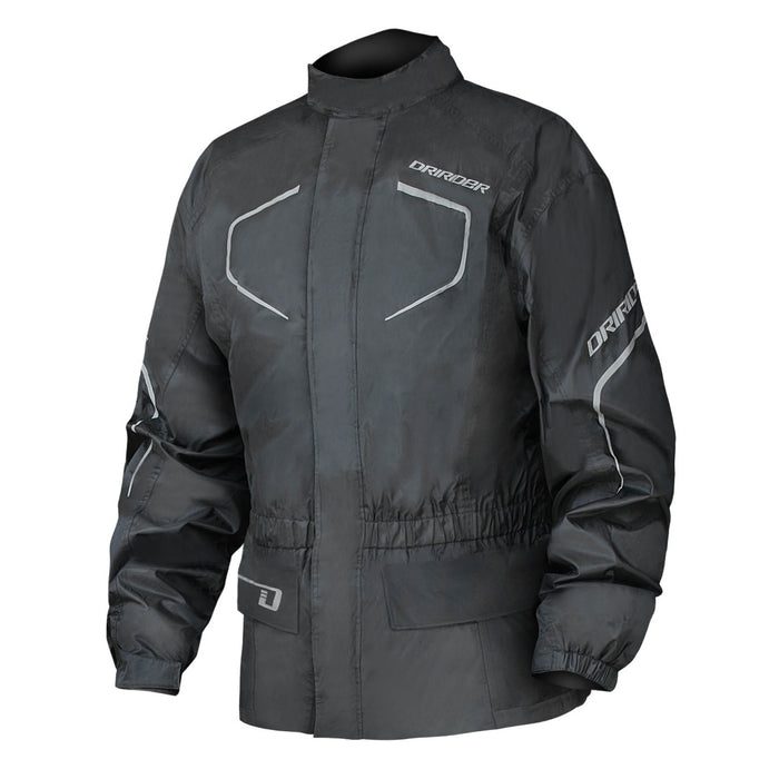 Dririder Thunderwear 2 Motorcycle Rainwear Jacket - Black 8 XL