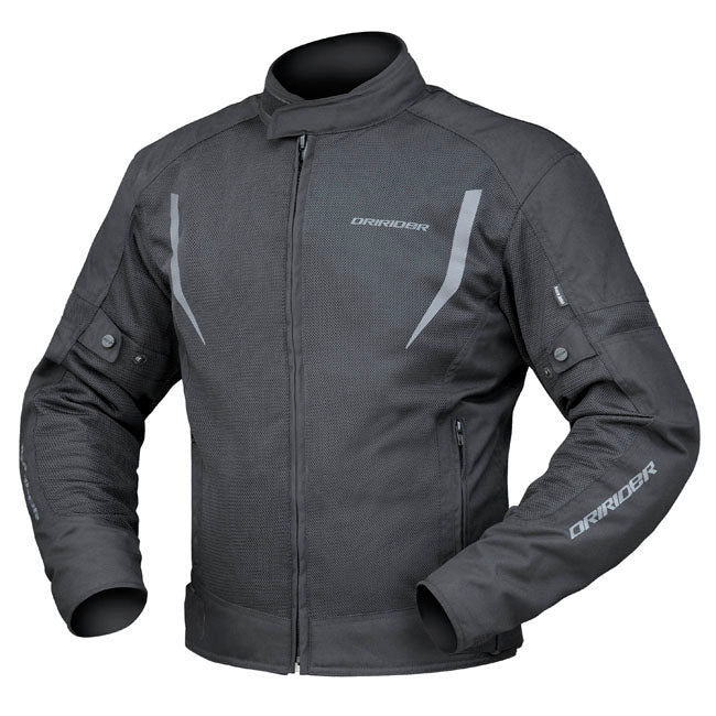 Dririder Breeze Motorcycle Textile Jacket - Black/3 Extra Large