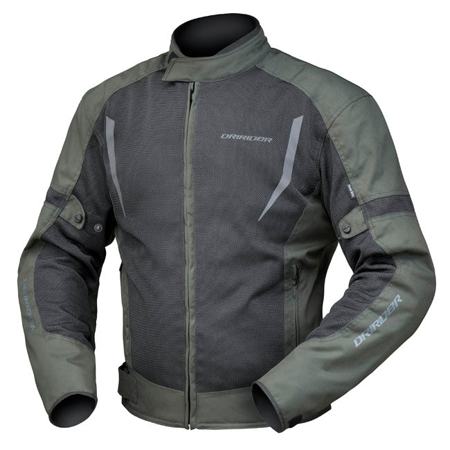 Dririder Breeze Motorcycle Textile Jacket - Olive/Extra Large