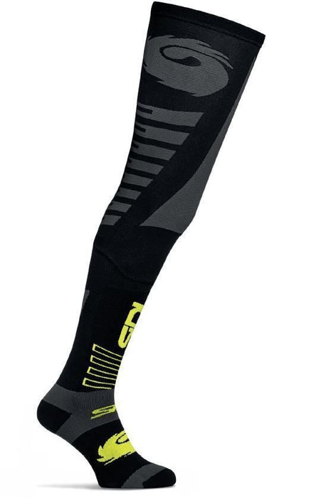 Sidi Extra Long Offroad Socks - Black/Fluro Yellow Small/Medium (Pr)