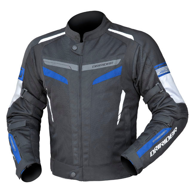Dririder Air-Ride 5 Motorcycle Jacket - Black / Blue/Large