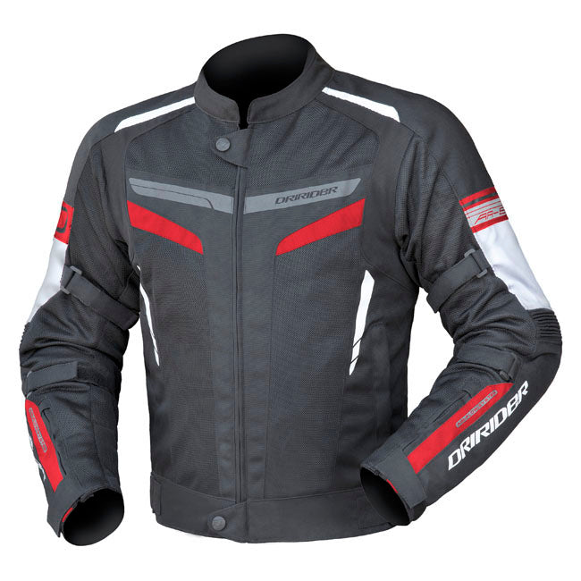 Dririder Air-Ride 5 Motorcycle Textile Jacket - Black/Red/Small