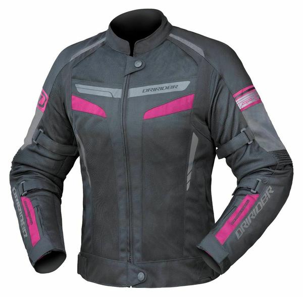 Dririder Air-Ride 5 Motorcycle Ladies Jacket - Black/Pink/16