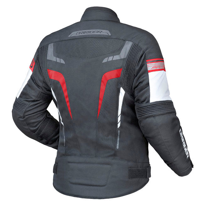 Dririder Air-Ride 5 Motorcycle Ladies Textile Jacket - Black/White/Grey 8