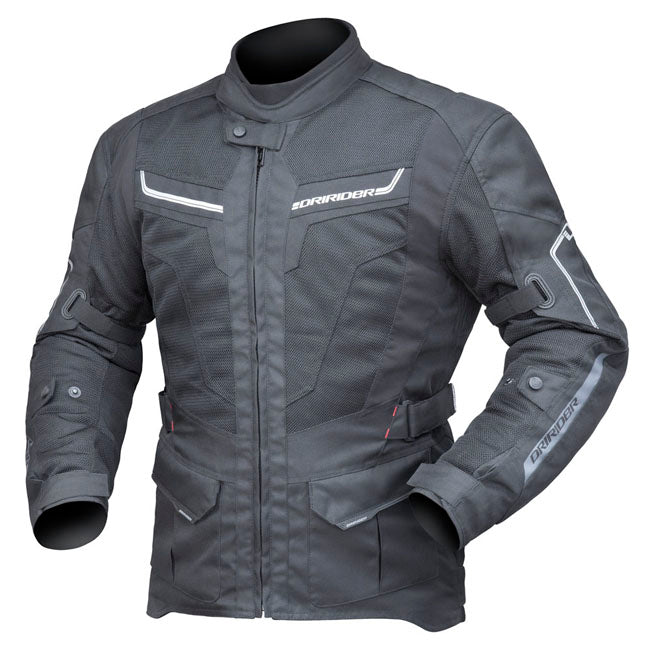 Dririder Apex 5 Airflow Motorcycle Textile Jacket - Black/3XL