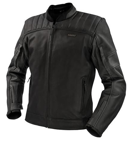 Argon Recoil Non-Perforated Motorcycle Leather Jacket - Black/50 (M-L)