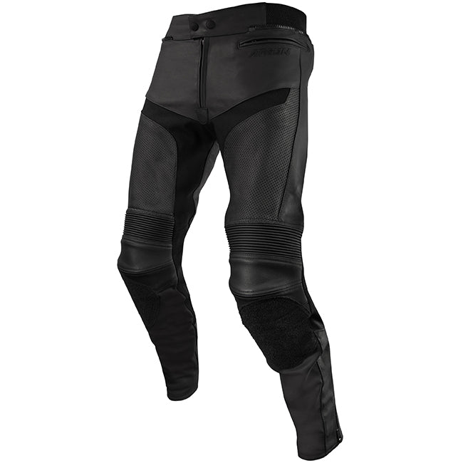 Argon Calibre Perforated Leather Motorcycle Pants - Black/30