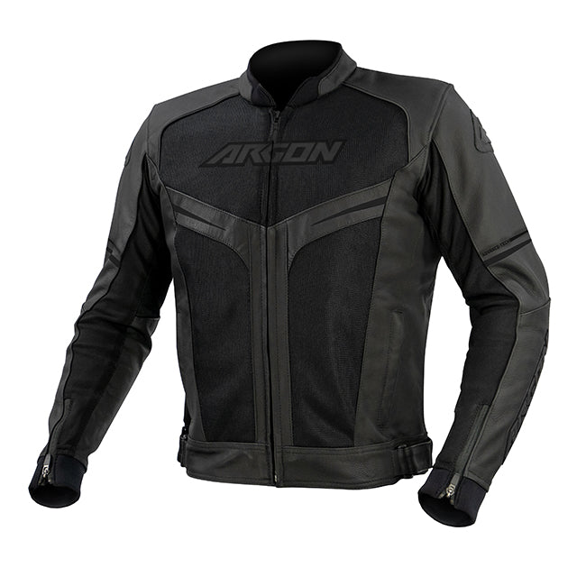 Argon Fusion Motorcycle Leather Jacket - Stealth/46 (S)