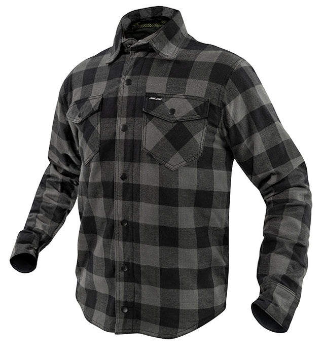 Argon Hatchet Flanno Textile Ladies Jacket - Black/Grey/6