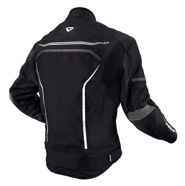 Dririder Origin Motorcycle Textile Jacket - Black/White/XS