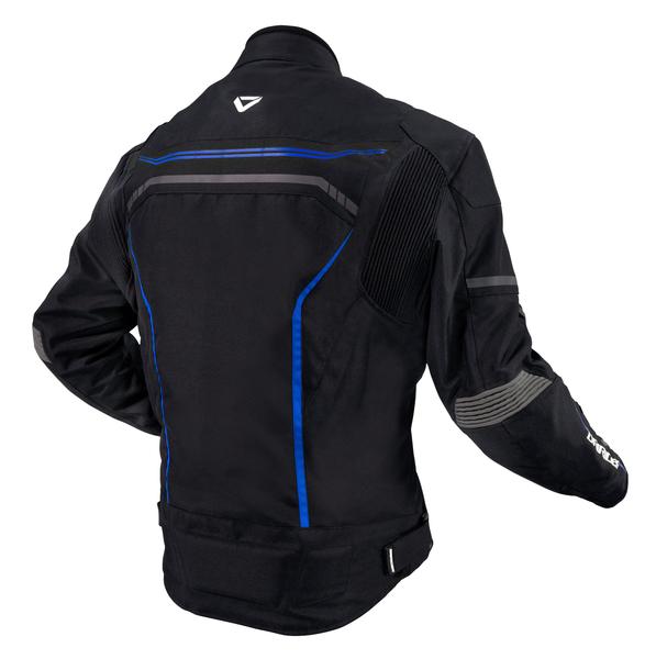 Dririder Origin Motorcycle Textile Jacket - Black/Blue/Xl