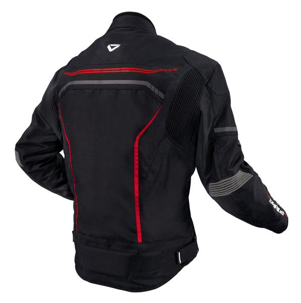 Dririder Origin Motorcycle Textile Jacket - Black/Red/2Xl