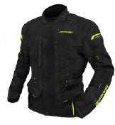Dririder Compass 4 Motorcycle Jacket - Black/Hi Vis Yellow 2Xl