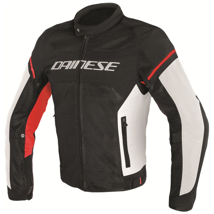 Dainese Air Frame D1 Tex Jacket - Black/White/Fluro-Red/50