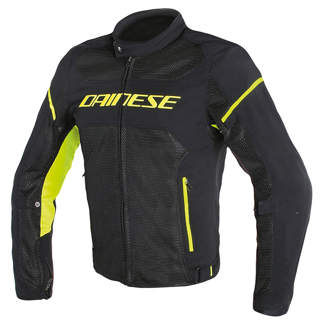 Dainese Frame D1 Motorcycle Textile Jacket - Black/Fluro-Yellow/56