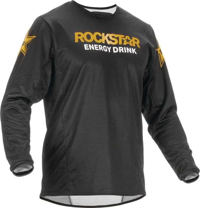 Fly Kinetic 2022 Rockstar Jersey - Black/Gold/Small