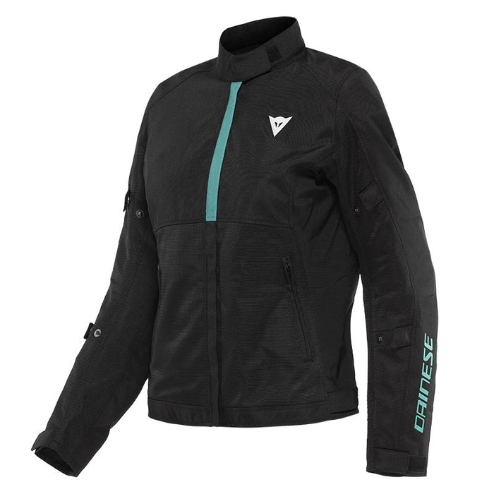 Dainese Risoluta Air Tex Lady Jacket - Black/Aqua-Green/48