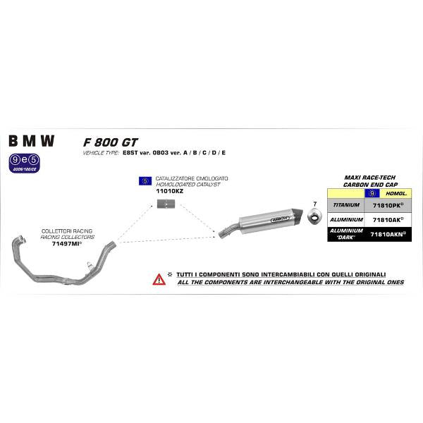 Arrow BMW F800Gt 12-14 Hom Aluminium Maxi Rac