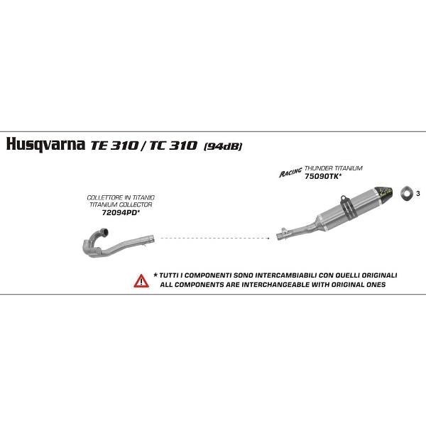 Arrow Ti Cltr Husq Tc/Te 310 10-11