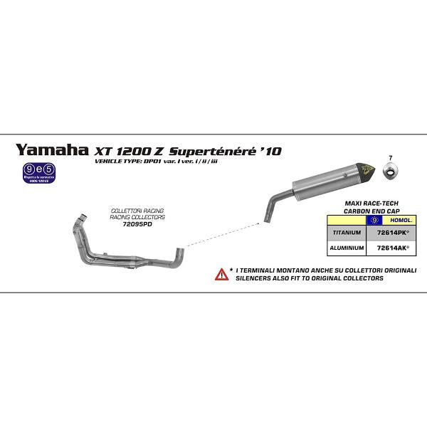 Arrow Ss Cltrs Yamaha Xtz1200 10-12