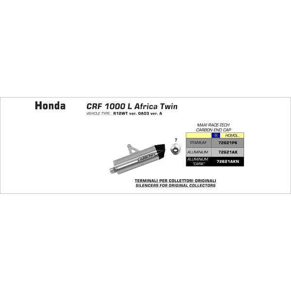 Arrow Honda Crf1000L Africa Twin 16 Hom Al