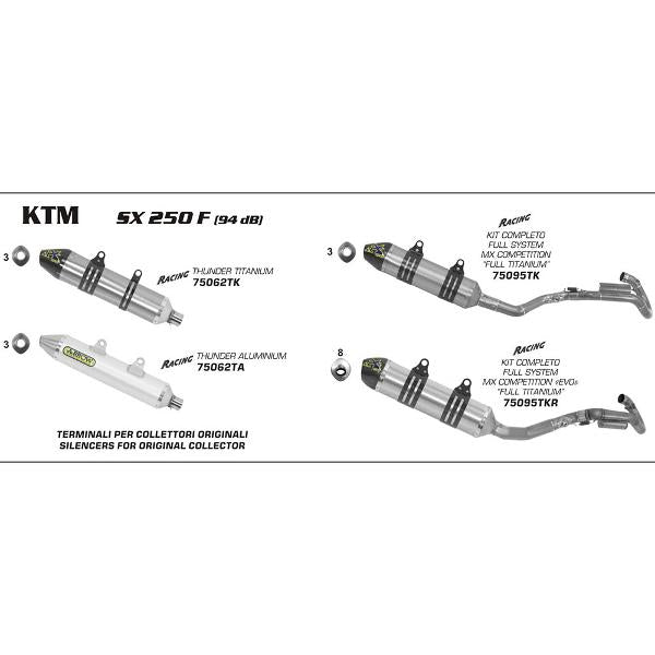Arrow KTM Exc / Sxf / Smr Off Road V2 S-