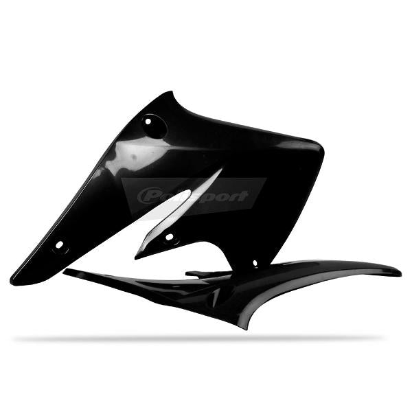 Polisport Radiator Scoops Kawasaki KX250F 04 Black