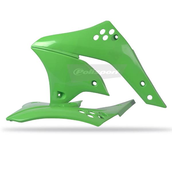 Polisport Radiator Scoops Kawasaki KX250F 06-08 Green