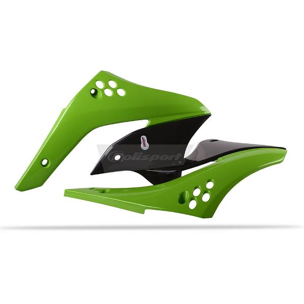 Polisport Radiator Scoops Kawasaki KX450F 06-08 G/Black