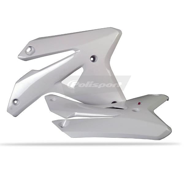 Polisport Radiator Scoops Suzuki RMZ450 07 White