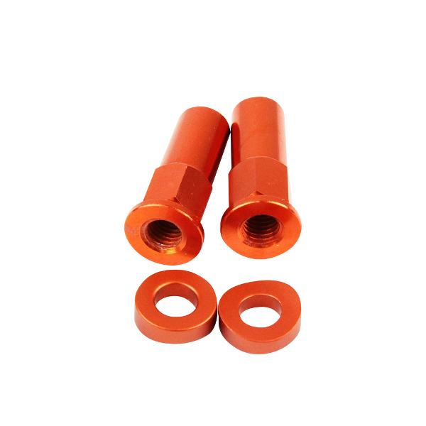 STATES MX Rim Lock Nut Kit Orange