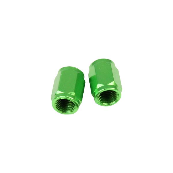STATES MX Valve Caps Tube Green