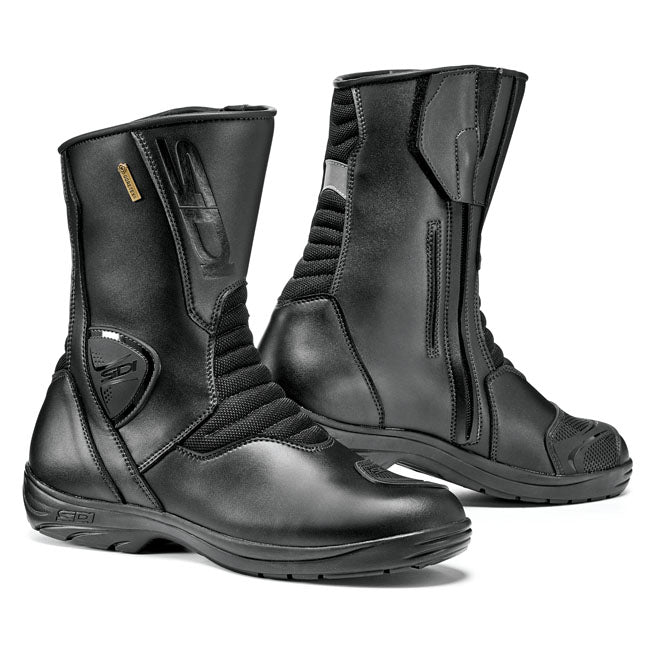 Sidi Gavia Gore-Tex Motorcycle Boots - Black/Black/47