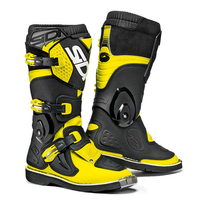 FLAME YOUTH BOOT YELLOW FLURO BLACK/36
