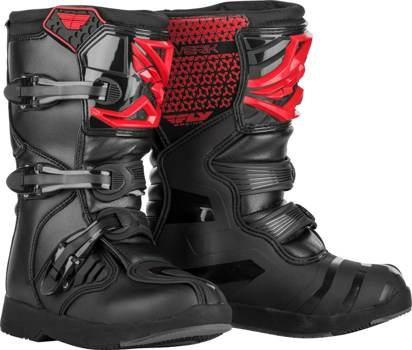 Fly Racing Maverik 2019 Motorcycle Boots - Red/Black/4