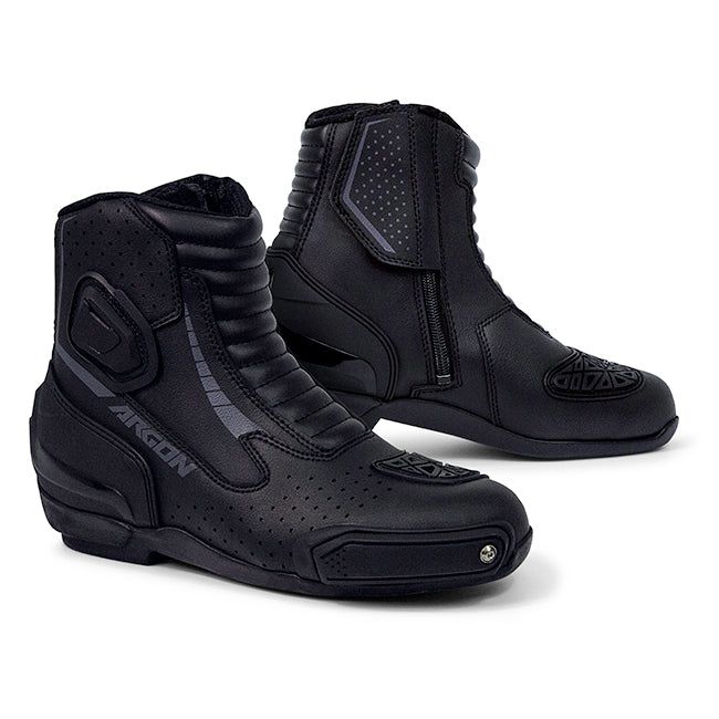 Argon Rift Motorcycle Boots - Black/45