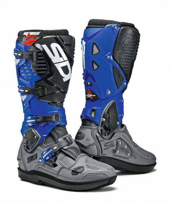 Sidi Crossfire 3 SRS Boot - Grey/Blue/Black/42