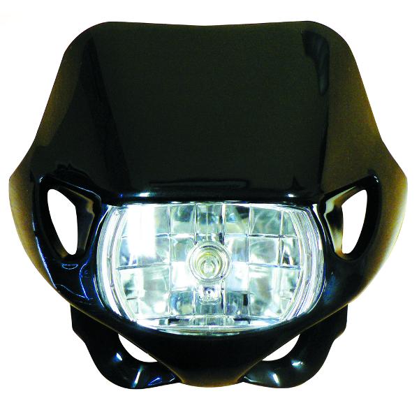 Headlight Off Road-Enduro 12V HAL. Black